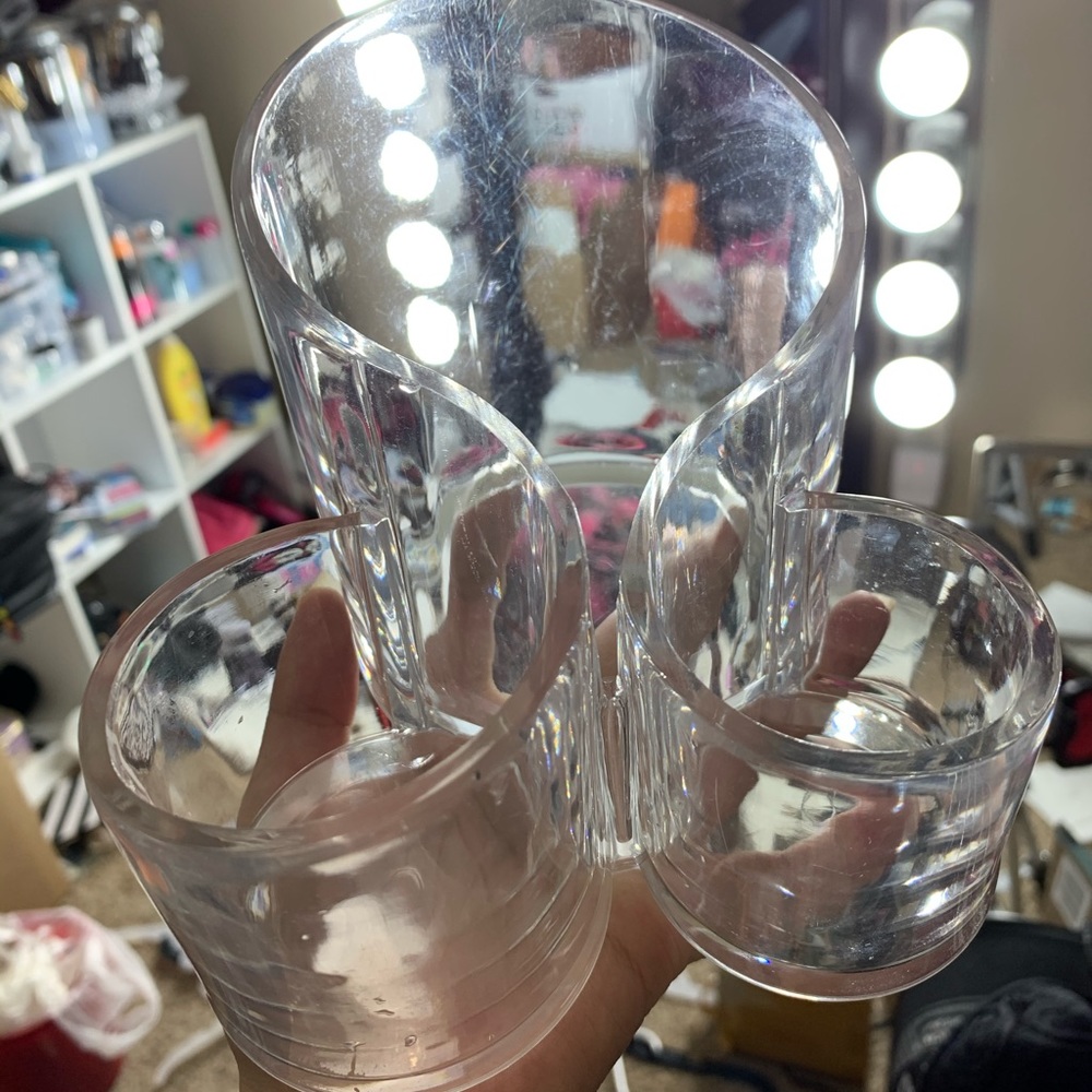 Clear Makeup brush holder